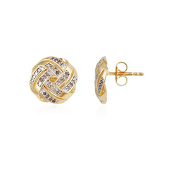 Orecchini in argento con Diamante Cioccolato I3