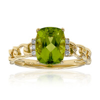 Anello in oro con Peridoto Dashihe  (CIRARI)
