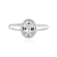Anello in argento con Topazio Bianco