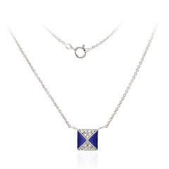 Collana in argento con Topazio Bianco