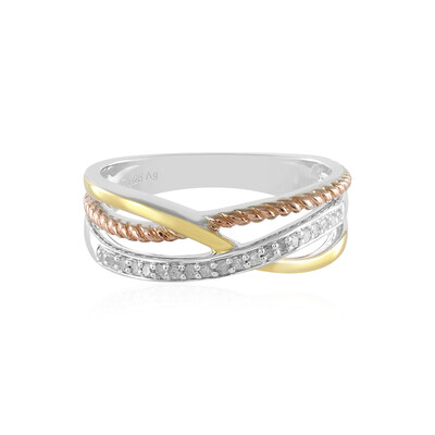Anello in argento con Diamante I3 (J)