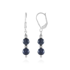 Orecchini in argento con Zaffiro Blu