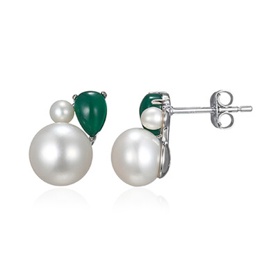 Orecchini in argento con Perla di Acqua Dolce