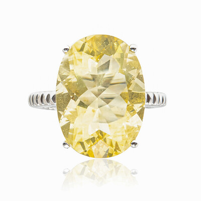 Anello in argento con Fluorite Gialla