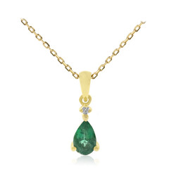 Collana in oro con Smeraldo Zambia AAA