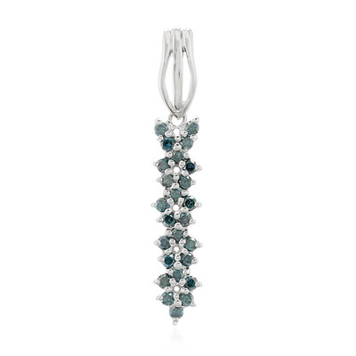 Ciondolo in argento con Diamante Fancy