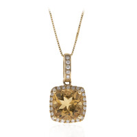 Collana in oro con Berillo Giallo (CIRARI)