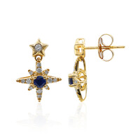 Orecchini in oro con Zaffiro Ceylon Blu