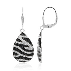 Orecchini in argento con Spinello Nero