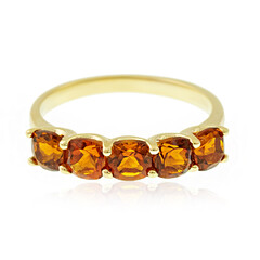 Anello in oro con Citrino Madeira