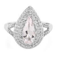 Anello in argento con Morganite