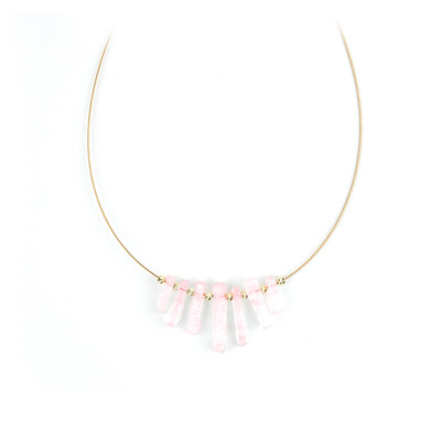Collana in argento con Kunzite
