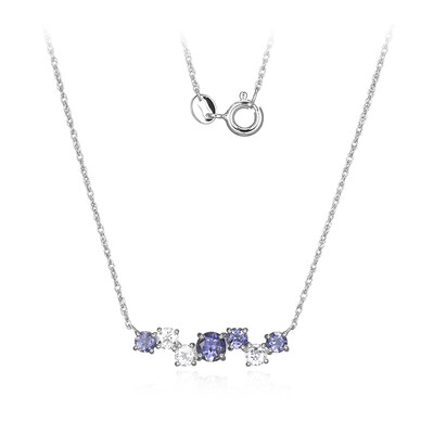 Collana in argento con Iolite
