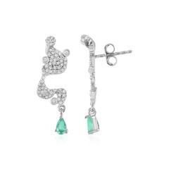 Orecchini in argento con Smeraldo Colombiano (SAELOCANA)