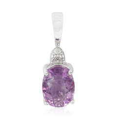 Ciondolo in argento con Fluorite Viola