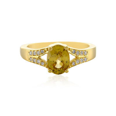 Anello in argento con Zircone Giallo