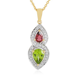 Collana in argento con Peridoto
