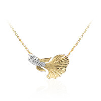 Collana in argento con Topazio Bianco (TPC)