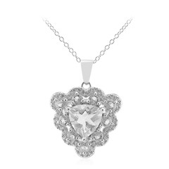 Collana in argento con Topazio Bianco
