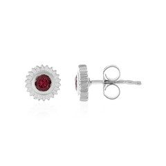 Orecchini in argento con Rubellite