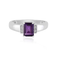 Anello in argento con Ametista Zambiana