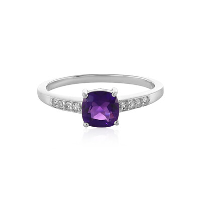 Anello in argento con Ametista Zambiana