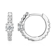 Orecchini in argento con Topazio Bianco