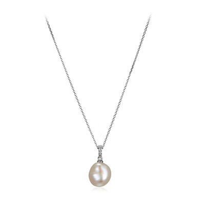 Collana in argento con Perla di Acqua Dolce