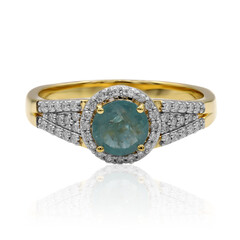 Anello in oro con Grandidierite (AMAYANI)