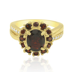 Anello in argento con Granato