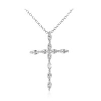 Collana in argento con Topazio Bianco