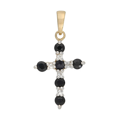 Ciondolo in argento con Zaffiro Nero