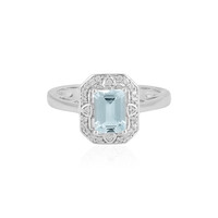 Anello in argento con Acquamarina