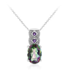 Collana in argento con Quarzo Mistico