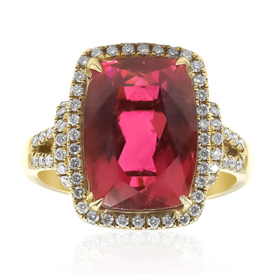 Anello in oro con Rubellite Brasiliana AAA (CIRARI)
