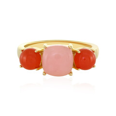 Anello in argento con Opale Rosa