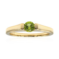 Anello in oro con Peridoto Arizona (Amanda Adkins)