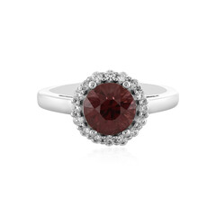 Anello in argento con Zircone Rosa