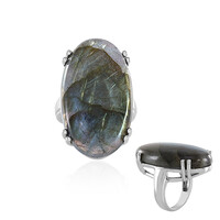 Anello in argento con Labradorite