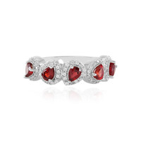 Anello in argento con Rubino Tanzania