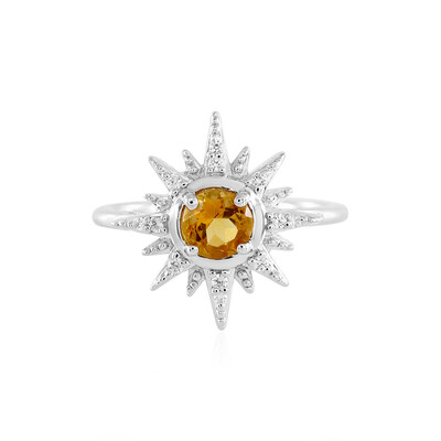 Anello in argento con Citrino