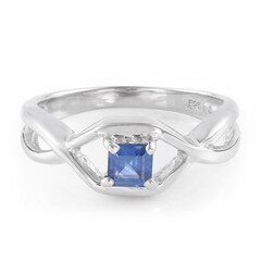 Anello in argento con Zaffiro della Birmania