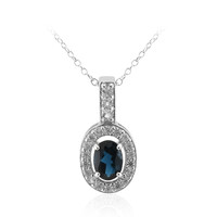 Collana in argento con Topazio Blu Londra