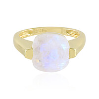 Anello in argento con Pietra di Luna Arcobaleno