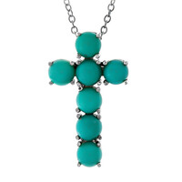 Collana in argento con Turchese Kingman Mohave Blu