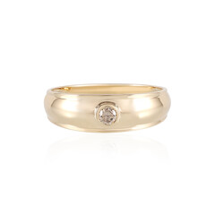 Anello in oro con Diamante Cioccolato I2