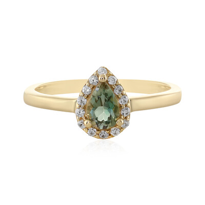 Anello in oro con Pietra del Sole dell'Oregon