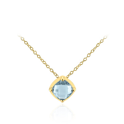 Collana in argento con Topazio Blu Cielo