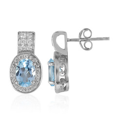 Orecchini in argento con Topazio Blu Cielo