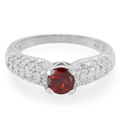 Anello in argento con Rodolite